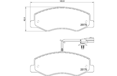 Sada brzdových platničiek kotúčovej brzdy HELLA 8DB 355 015-311
