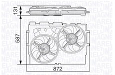 Ventilátor chladenia motora MAGNETI MARELLI 069422582010