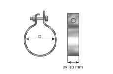 Svorka výfukového systému DINEX 99704