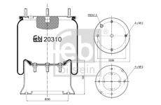 Mech pneumatického prużenia FEBI BILSTEIN 20310