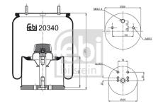 Mech pneumatického prużenia FEBI BILSTEIN 20340