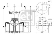 Mech pneumatického prużenia FEBI BILSTEIN 20381