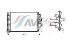Chladič plniaceho vzduchu AVA QUALITY COOLING ME4166