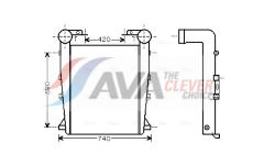 Chladič plniaceho vzduchu AVA QUALITY COOLING RE4082