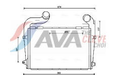 Chladič plniaceho vzduchu AVA QUALITY COOLING SC4041