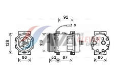 Kompresor klimatizácie AVA QUALITY COOLING IVAK128