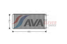 Výmenník tepla vnútorného kúrenia AVA QUALITY COOLING RE6022