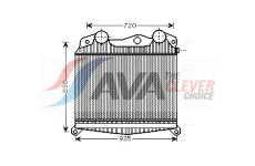 Chladič plniaceho vzduchu AVA QUALITY COOLING MN4040