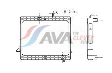 Chladič motora AVA QUALITY COOLING ME2175