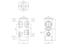 Expanzný ventil klimatizácie AVA QUALITY COOLING DF1110