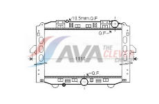 Chladič motora AVA QUALITY COOLING ME2284