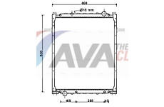 Chladič motora AVA QUALITY COOLING ME2246