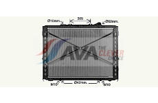 Chladič motora AVA QUALITY COOLING DF2096