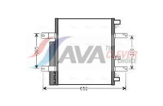 Kondenzátor klimatizácie AVA QUALITY COOLING ME5238D