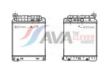 Chladič motora AVA QUALITY COOLING ME2146
