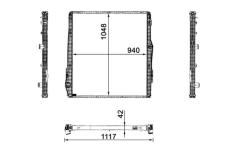 Chladič motora MAHLE CR 2094 001P