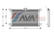Kondenzátor klimatizácie AVA QUALITY COOLING SC5009
