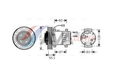 Kompresor klimatizácie AVA QUALITY COOLING VLAK053