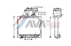 Chladič motora AVA QUALITY COOLING MN2016