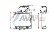 Chladič motora AVA QUALITY COOLING MN2015