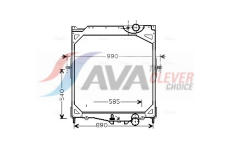 Chladič motora AVA QUALITY COOLING VL2041