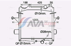 Chladič motora AVA QUALITY COOLING VL2085