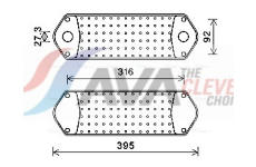 Chladič motorového oleja AVA QUALITY COOLING SC3044