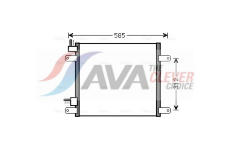 Kondenzátor klimatizácie AVA QUALITY COOLING DF5042