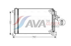 Kondenzátor klimatizácie AVA QUALITY COOLING IVA5081D