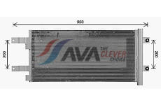 Kondenzátor klimatizácie AVA QUALITY COOLING MN5140D