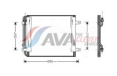 Kondenzátor klimatizácie AVA QUALITY COOLING ME5145