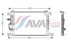 Kondenzátor klimatizácie AVA QUALITY COOLING MEA5144