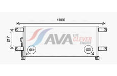 Kondenzátor klimatizácie AVA QUALITY COOLING ME5292