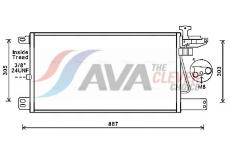 Kondenzátor klimatizácie AVA QUALITY COOLING SC5034