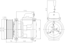 Kompresor klimatizácie AVA QUALITY COOLING MEAK356