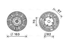 Spojka ventilátora chladenia AVA QUALITY COOLING MNC073
