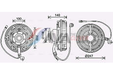 Spojka ventilátora chladenia AVA QUALITY COOLING MNC093