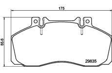 Sada brzdových platničiek kotúčovej brzdy HELLA 8DB 355 005-311