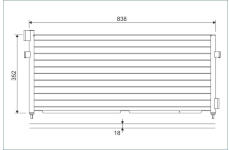 Kondenzátor klimatizácie VALEO 818987