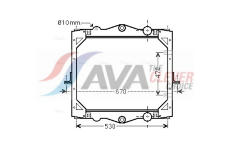 Chladič motora AVA QUALITY COOLING DF2039