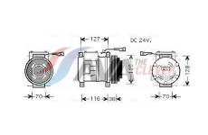 Kompresor klimatizácie AVA QUALITY COOLING IVAK073