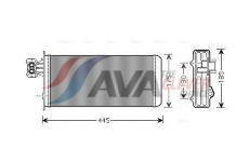 Výmenník tepla vnútorného kúrenia AVA QUALITY COOLING IV6080