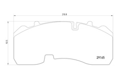 Dosticky brzdove BPW 29165 MERITOR