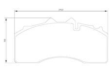 Dosticky brzdove BPW 29227 2012- 19,5
