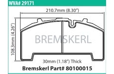 Dosticky brzdove BPW, SAF 29171 BK