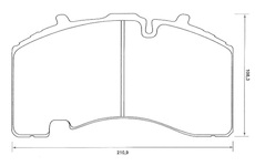 Dosticky brzdove BPW, SAF 29171 MERITOR