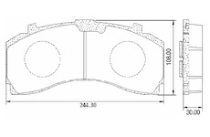 Dosticky brzdove MB ACTROS MP3, PN