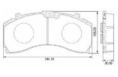 Dosticky brzdove MB MP3-MP4, PN OE MERCEDES