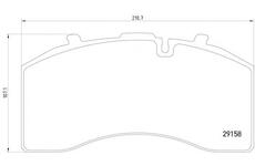 Dosticky brzdove SAF 22,5 KNORR 29158 SAF