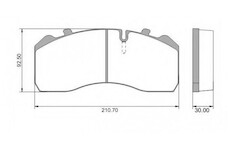 Dosticky brzdove SAF SKRB 9019